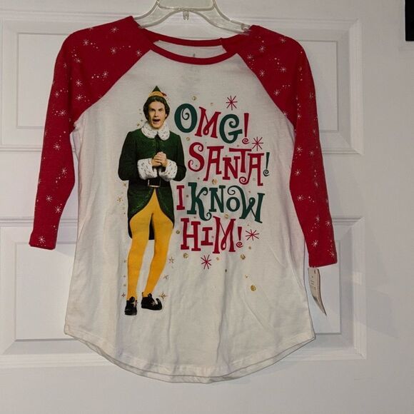 ✨Elf 3/4 Raglan Sleeve Shirt, NWT - Picture 1 of 4